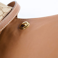 Gucci Blondie Medium Top Handle GG Canvas Beige