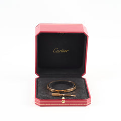 Cartier Love Classic Pink Gold Size 18 Bracelet