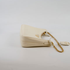 Prada Re-Edition 2005 Saffiano Leather Crossbody Ivory