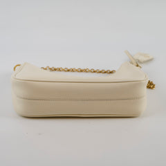 Prada Re-Edition 2005 Saffiano Leather Crossbody Ivory