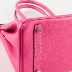 Hermes Birkin 30 Rose Tyrien Candy Collection PHW [O]