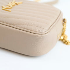 Saint Laurent Mini Lou Bag Beige