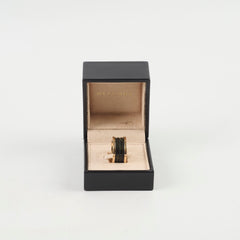 Bvlgari B.zero1 Four Band Ring Rose Gold Black