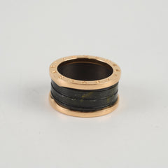 Bvlgari B.zero1 Four Band Ring Rose Gold Black
