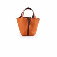 Hermes Picotin 18 Orange/Brown - Stamp G Square (2003)