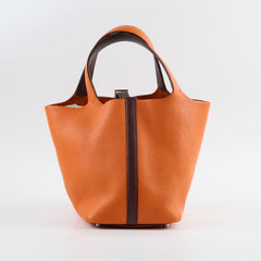Hermes Picotin 18 Orange/Brown - Stamp G Square (2003)