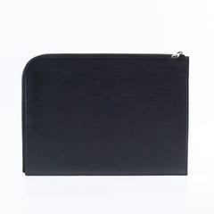 Louis Vuitton A4 Zip Folder Epi Leather Black