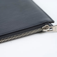 Louis Vuitton A4 Zip Folder Epi Leather Black