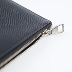 Louis Vuitton A4 Zip Folder Epi Leather Black