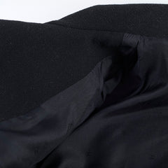 Chanel Wool Suit Jacket and Skirt Set Black
