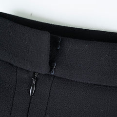 Chanel Wool Suit Jacket and Skirt Set Black