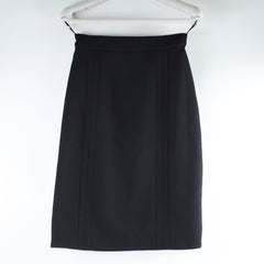 Chanel Wool Suit Jacket and Skirt Set Black