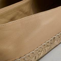 Chanel Espadrilles Beige Black Size 39