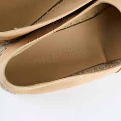Chanel Espadrilles Beige Black Size 39
