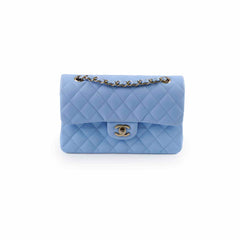 Chanel Small Classic Flap Caviar 23P SkyBlue (Microchipped)