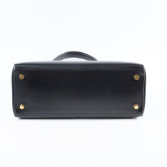 Hermes Vintage Kelly 28 Box Noir GHW1998