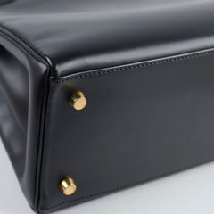 Hermes Vintage Kelly 28 Box Noir GHW1998