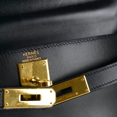 Hermes Vintage Kelly 28 Box Noir GHW1998
