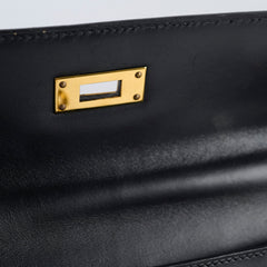 Hermes Vintage Kelly 28 Box Noir GHW1998