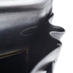 Hermes Vintage Kelly 28 Box Noir GHW1998
