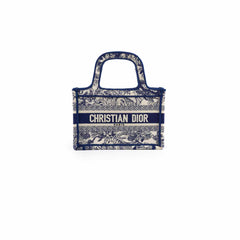Christian Dior Book Tote Mini Navy