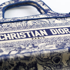 Christian Dior Book Tote Mini Navy
