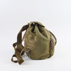 Prada Mini Nylon Backpack Green