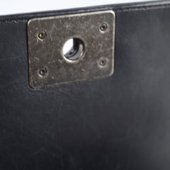 Chanel Old Medium Boy Seasonal Chevron Lambskin Black