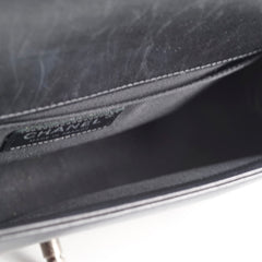 Chanel Old Medium Boy Seasonal Chevron Lambskin Black