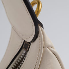 Gucci GG Marmont Half Moon Shoulder White