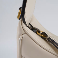 Gucci GG Marmont Half Moon Shoulder White