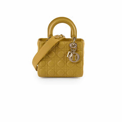 Christian Dior Small Lady Dior ABC Mustard