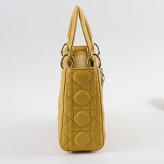 Christian Dior Small Lady Dior ABC Mustard