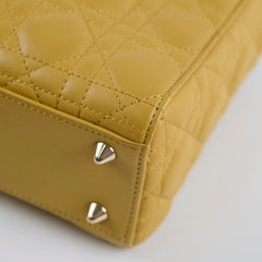 Christian Dior Small Lady Dior ABC Mustard