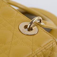 Christian Dior Small Lady Dior ABC Mustard