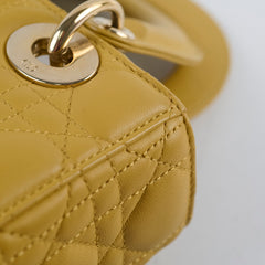 Christian Dior Small Lady Dior ABC Mustard