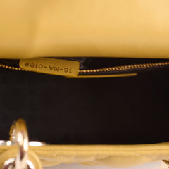 Christian Dior Small Lady Dior ABC Mustard