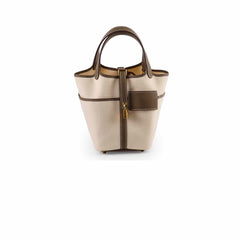 Hermes 18 Cargo Picotin Ecru/Etoupe  W Stamp