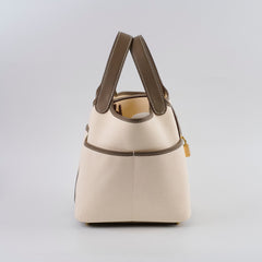 Hermes 18 Cargo Picotin Ecru/Etoupe  W Stamp