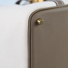 Hermes 18 Cargo Picotin Ecru/Etoupe  W Stamp