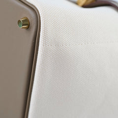 Hermes 18 Cargo Picotin Ecru/Etoupe  W Stamp