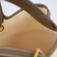 Hermes 18 Cargo Picotin Ecru/Etoupe  W Stamp