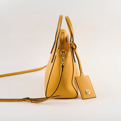Gucci Swing Leather Tote Yellow