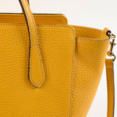 Gucci Swing Leather Tote Yellow