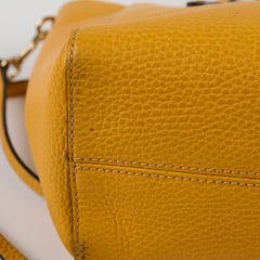 Gucci Swing Leather Tote Yellow