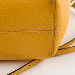 Gucci Swing Leather Tote Yellow