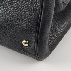 Gucci Bamboo Leather Shopper Tote Black