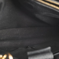 Gucci Bamboo Leather Shopper Tote Black