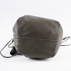 Saint Laurent Bucket Shoulder Bag Olive Green/Grey