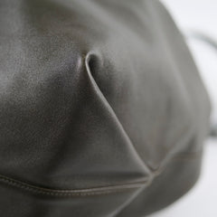 Saint Laurent Bucket Shoulder Bag Olive Green/Grey